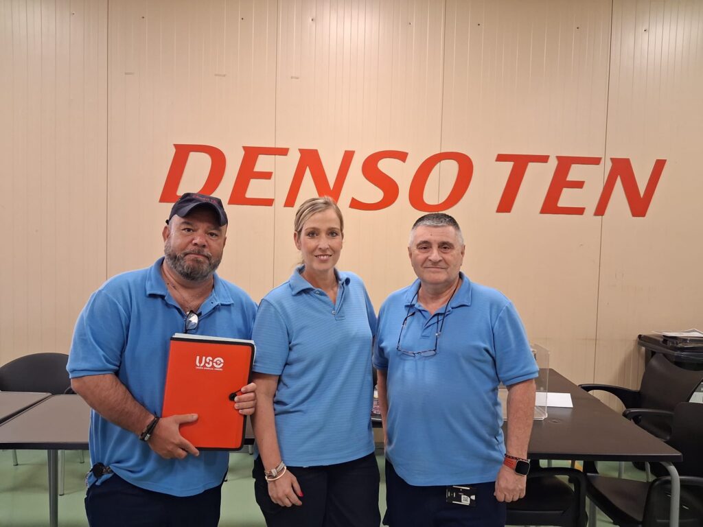Delegados electos de USO industria en Denso